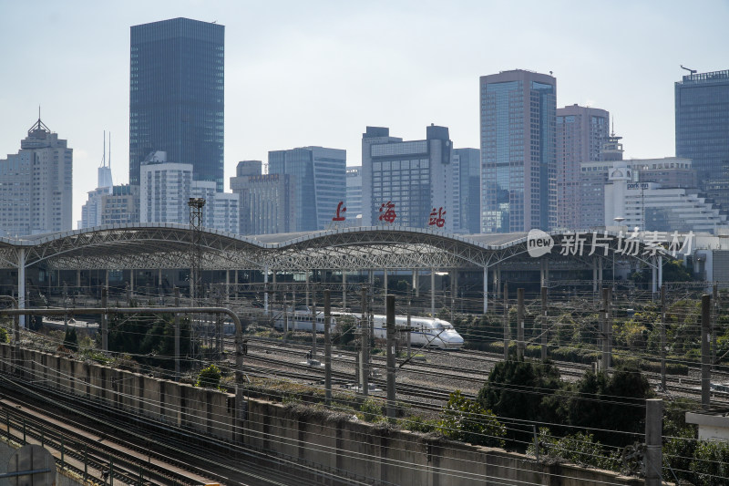 上海站及周边城市风光