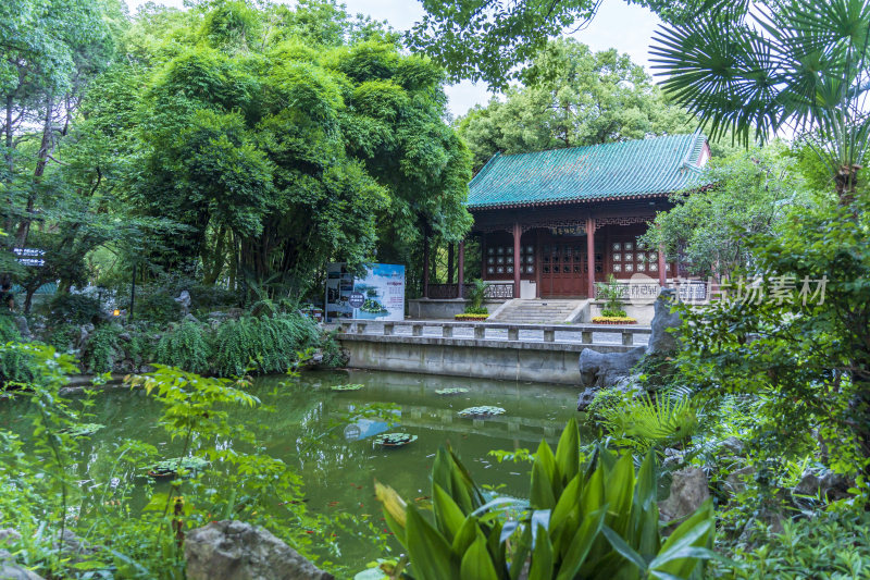 武汉东湖风景区可竹轩景点