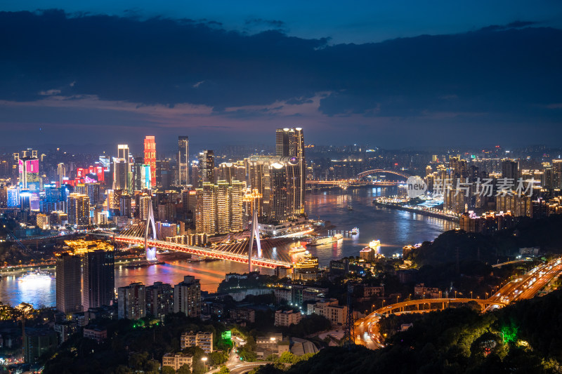 重庆城市天际线夜景