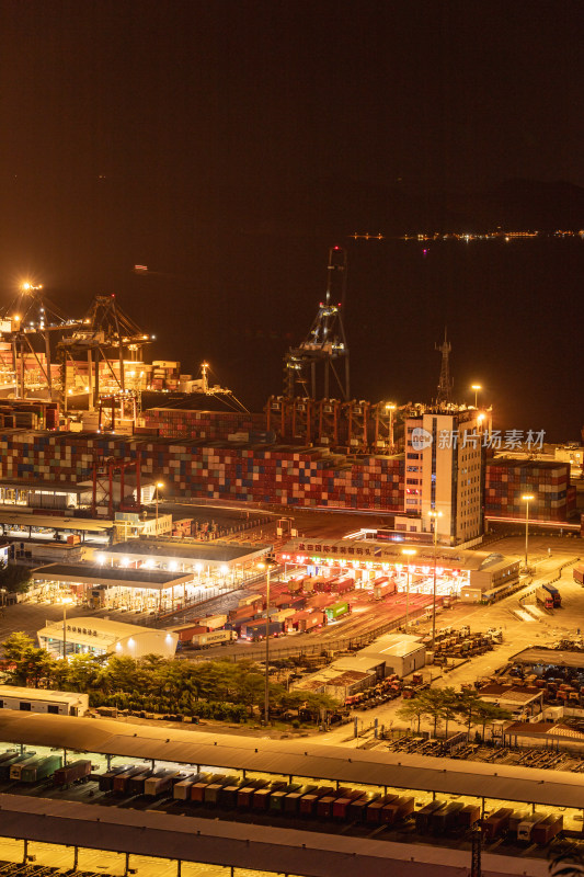 深圳盐田港夜景