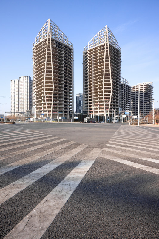 北京昌平未来科学城建设中的写字楼