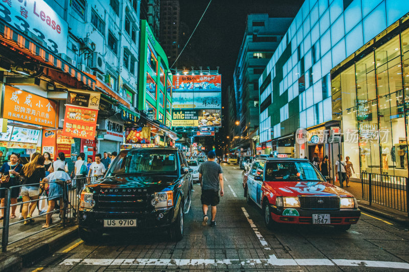 香港城市夜景风光