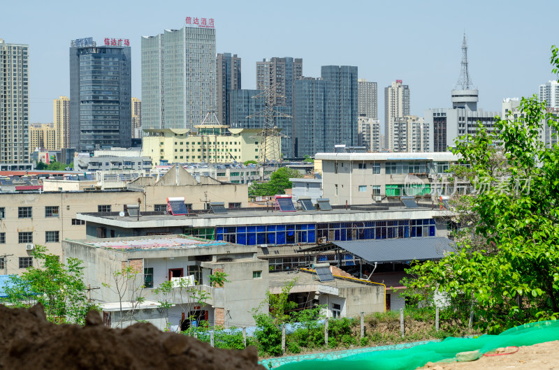 陕西渭南，远眺城市中心