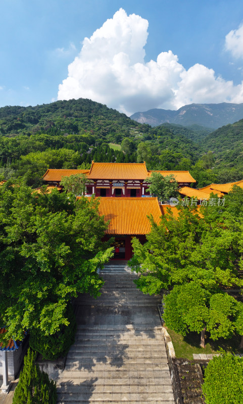 惠州市博罗县罗浮山风景名胜区延祥古寺航拍