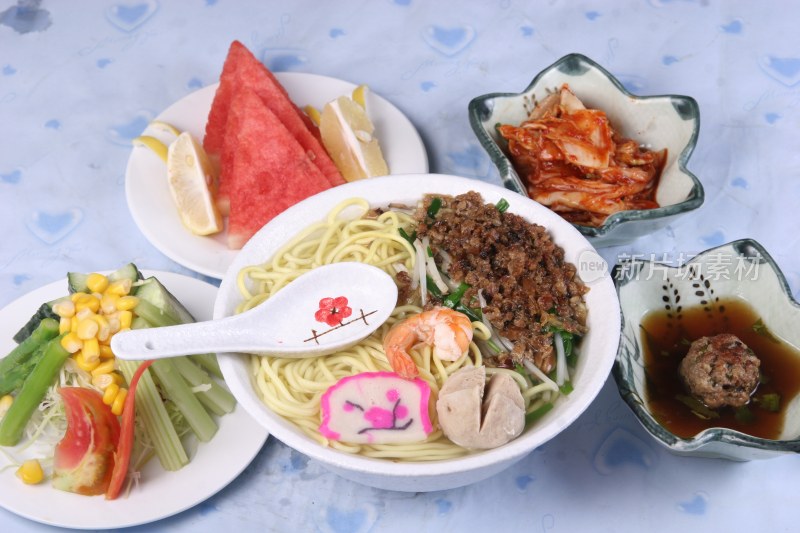 卤肉拉面定食套餐