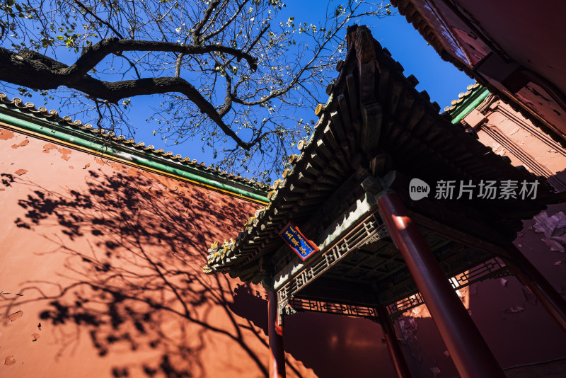 北京故宫博物院无人空景大景观细节