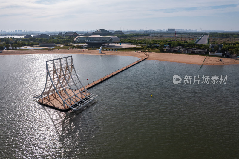 天津滨海新区生态城海上建筑艺术