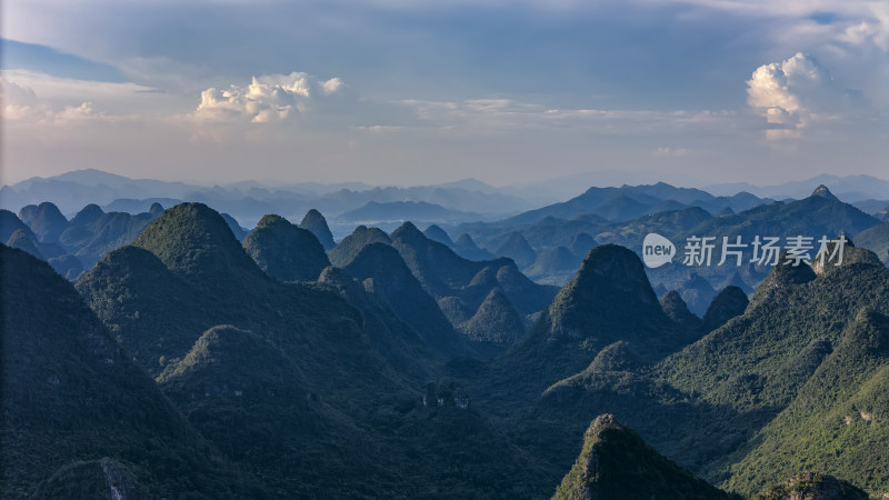 广西省桂林市喀斯特地貌山水风景