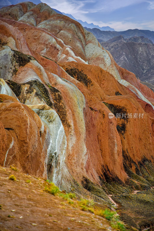 敦煌七彩丹霞风景