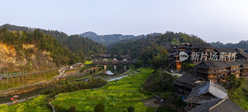 广西柳州市程阳八寨春天风光