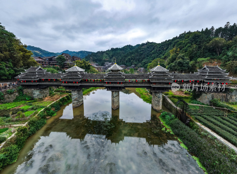 广西柳州三江程阳八寨侗寨建筑