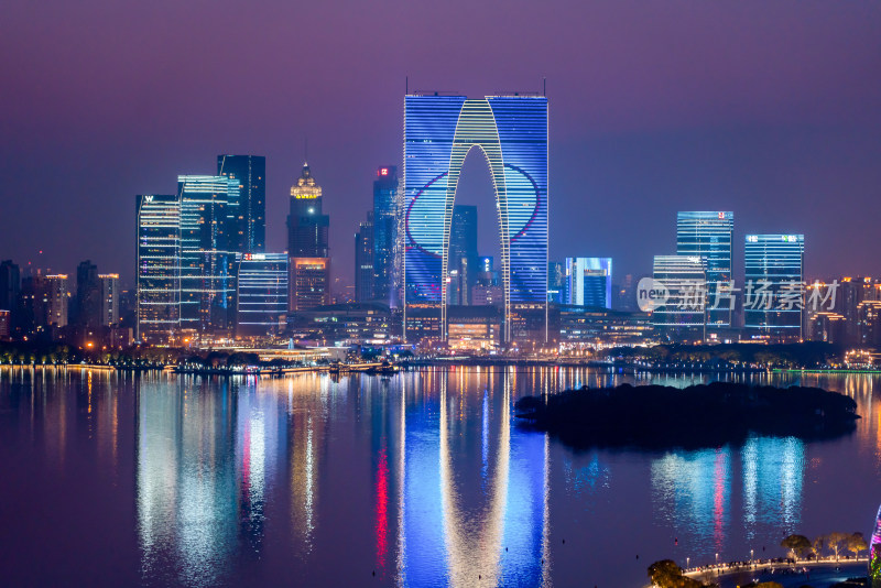 苏州金鸡湖夜景