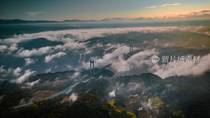 超级工程龙江大桥全景