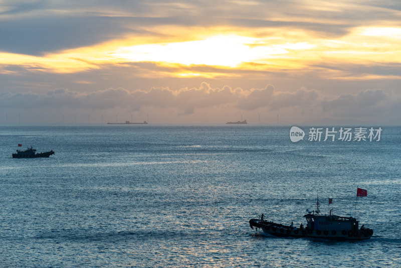 海边的落日