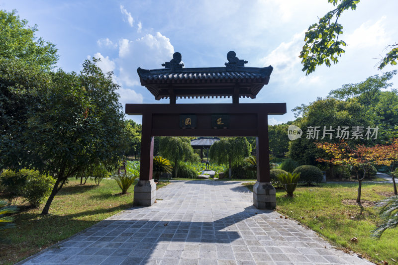 武汉蔡甸汤湖公园生态园林风景