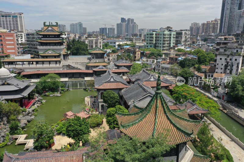 永庆坊文化街区粤剧博物馆航拍