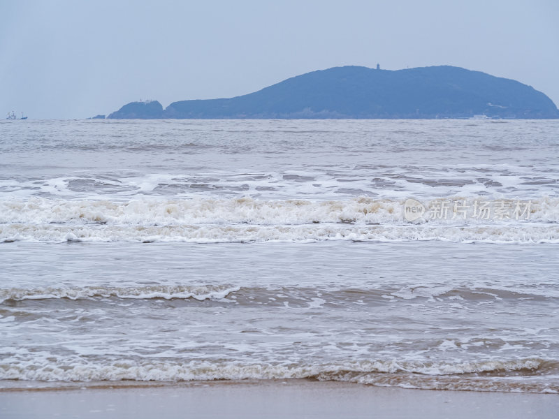 浙江普陀山千步沙风景