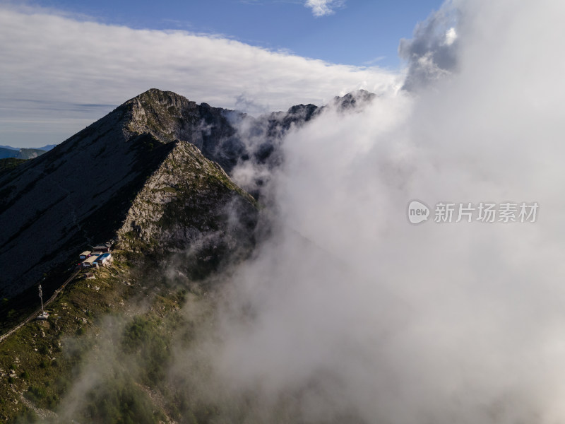 宝鸡太白山航拍