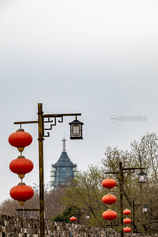 南京明城墙看大报恩寺塔