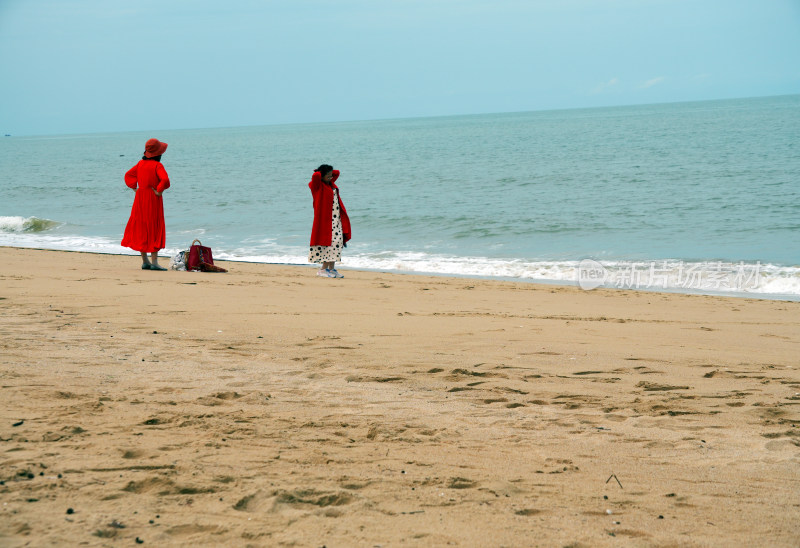 海南三亚海滩沙滩海洋自然风景