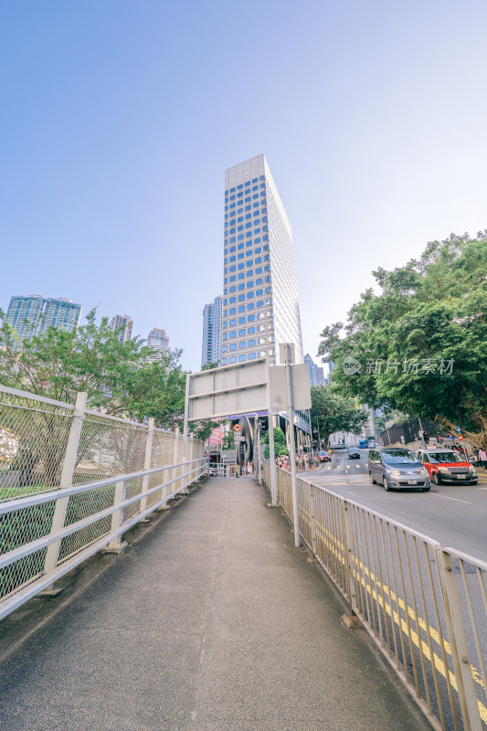 香港圣约翰大厦与红棉路街景