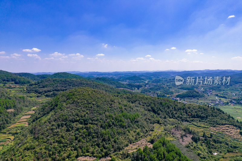 湖南凤凰长潭岗风景区航拍摄影图