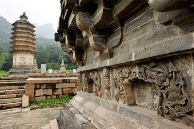 古风建筑北京昌平银山塔林北京旅游