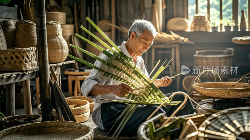 竹编工艺匠心独具传统非遗手工