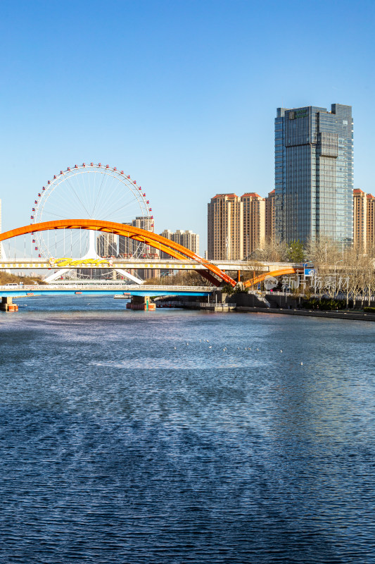 天津津门故里海河风情自然建筑景观