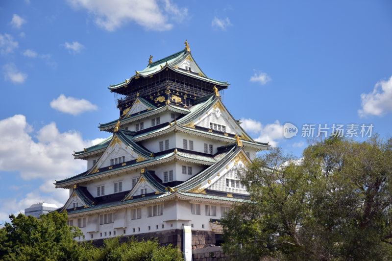 大阪天守阁建筑风景