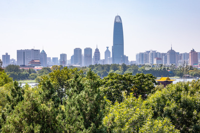 济南大明湖超然楼城市建筑景观