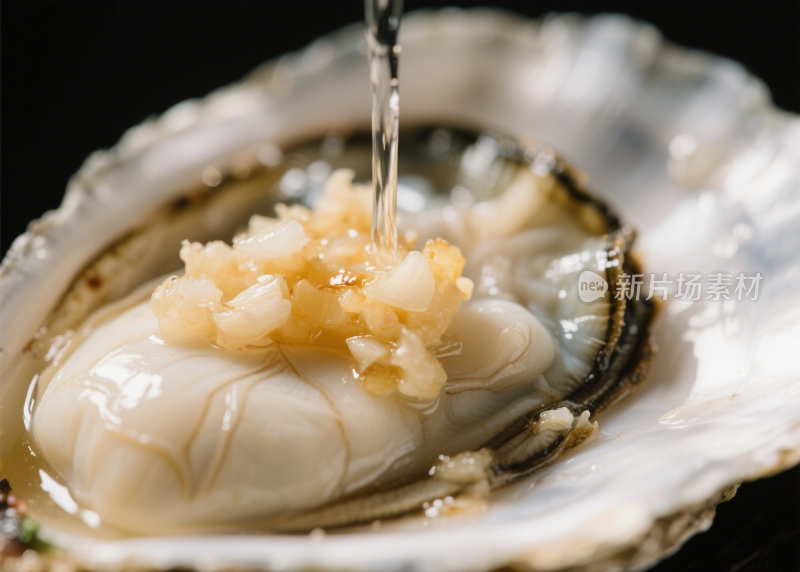 生蚝烤生蚝清蒸生蚝海鲜餐饮美食