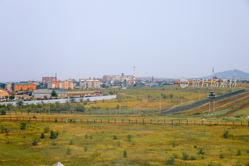 满洲里国门景区