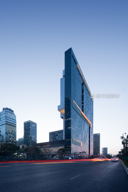 杭州上城区市民中心广场地标建筑群