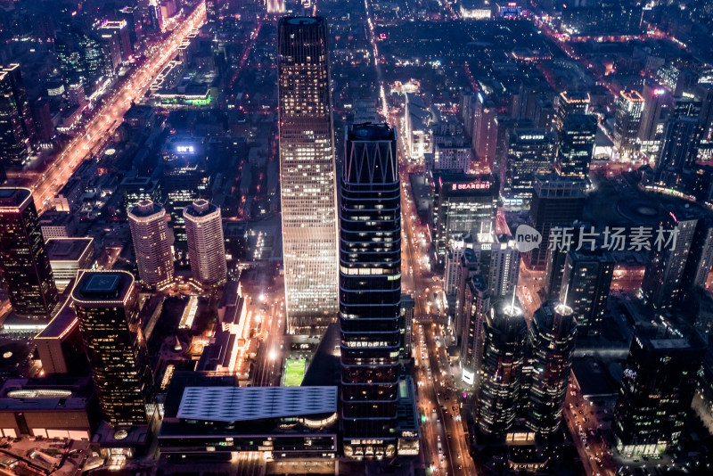 中国北京城市夜景