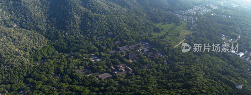 杭州灵隐寺初夏航拍