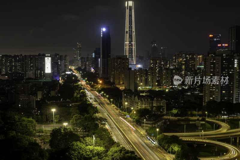 深圳罗湖城脉中心夜景图片