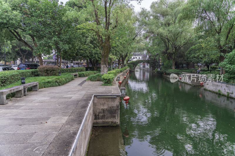 绍兴仓桥直街江南水乡风景