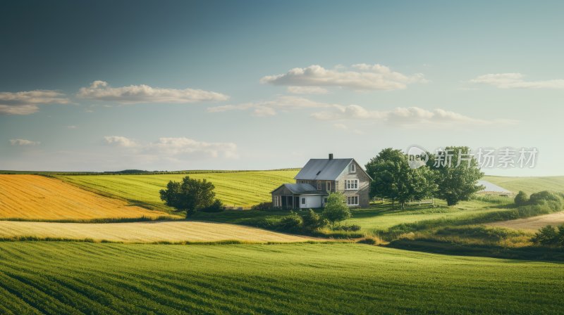 大自然绿色草原风景