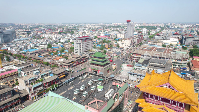 河北开封鼓楼相国寺历史文化古建筑航拍