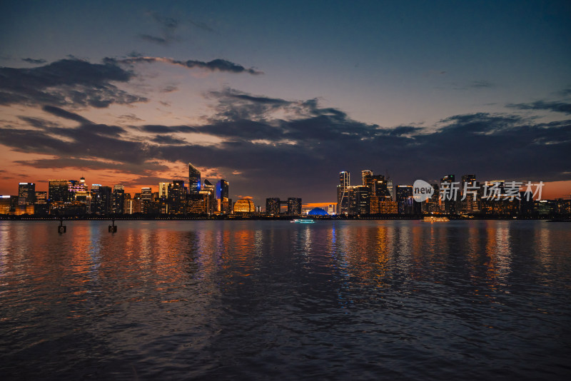 杭州钱江新城夜景