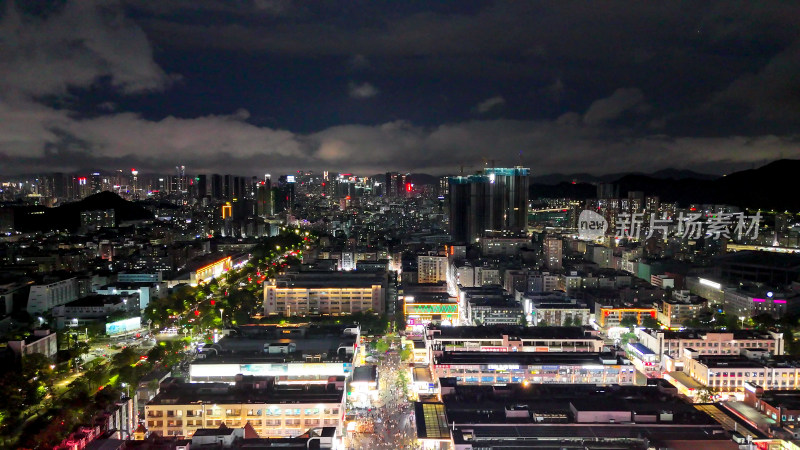 广东深圳龙华区城市建设航拍图