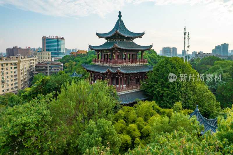 湖南衡阳回雁峰景区航拍