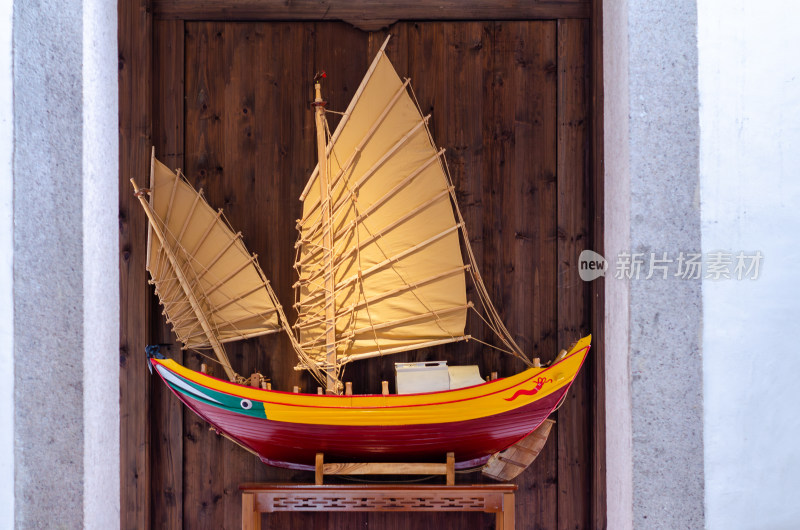 中国古代大帆船模型