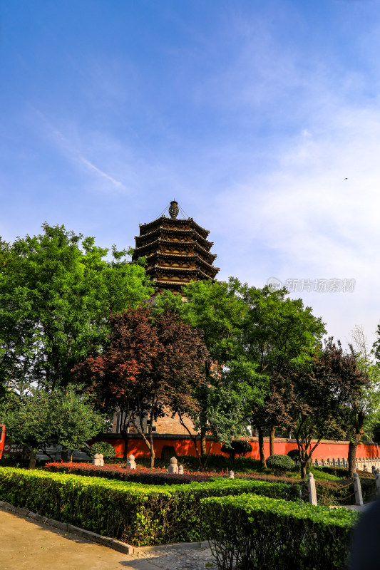 石家庄正定古城天宁寺寺庙