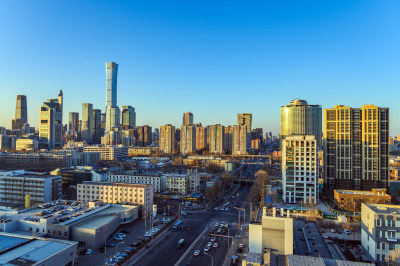 中国北京国贸CBD建筑群