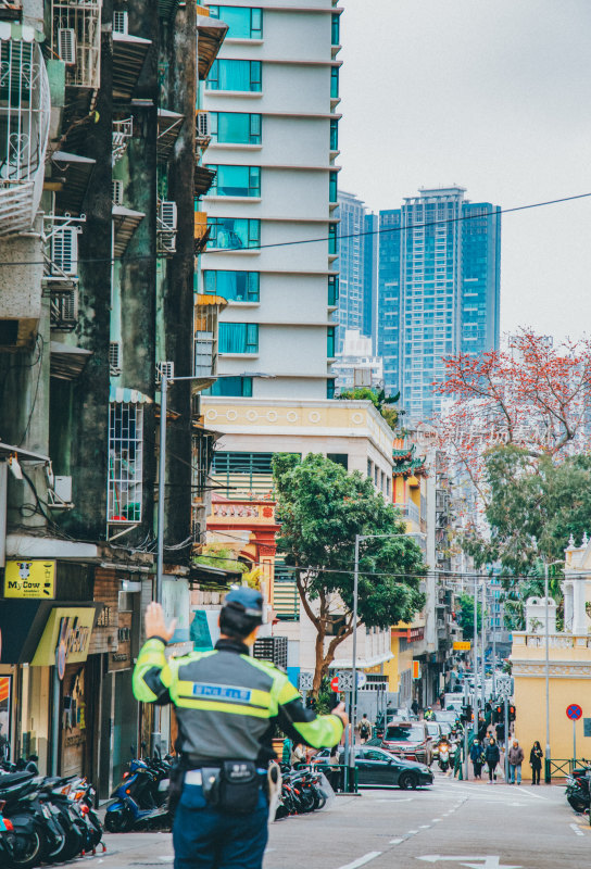 澳门半岛老城区城市风光