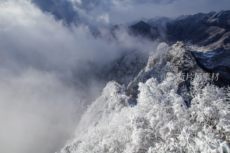 箭扣长城雪景