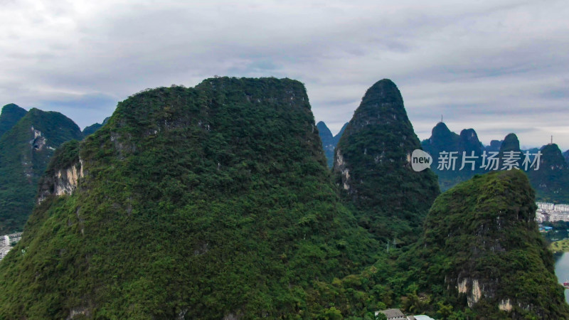 航拍阳朔龙脊山