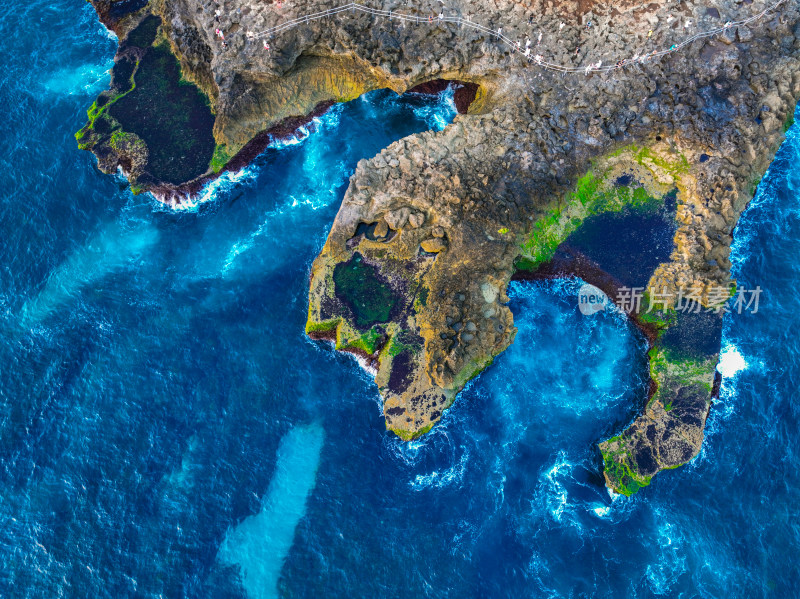 巴厘岛海岛自然风光航拍